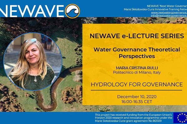 NEWAVE e-Lecture Series: [CANCELLED] Hydrology for governance | Prof. Maria Cristina Rulli