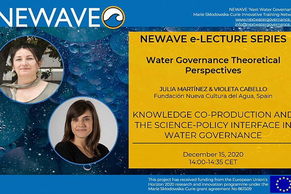 NEWAVE e-Lecture Series: Knowledge co-production and the science-policy interface | Dr. Julia Martínez & Dr. Violeta Cabello