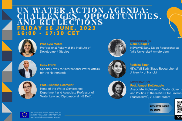 UN Water Action Agenda: Challenges, opportunities, and reflections