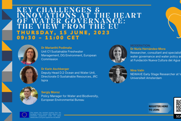 Key challenges and innovations at the heart of water governance: The view from the EU