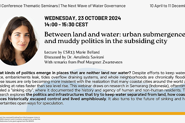 Between land and water: urban submergence and muddy politics in the subsiding city | “The Next Wave of Water Governance” Diffused Conference Thematic Seminars